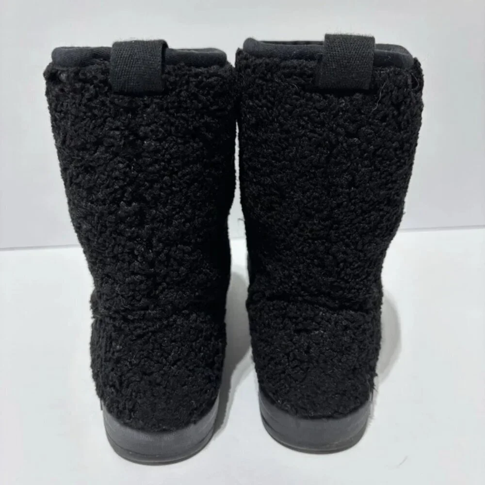 Keds Women’s Tally Faux Shearling Winter Boot Black, Size 7 M